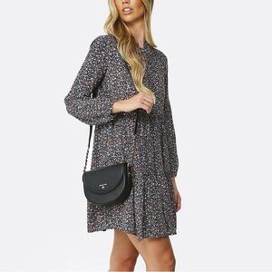 RAILS Everly Freesia Floral Long Sleeve Tiered Dress | L